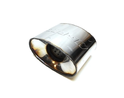 Коллекторный пламегаситель MG-Race диаметр 160x90мм, длина 120мм, диаметр трубы 63мм фото