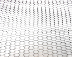 Защитная сетка на решетку радиатора Honey серебристая 120х40см фото
