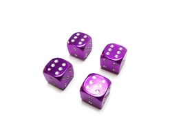 Ниппельные колпачки "Игральные кости" фиолетовые фото