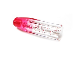 Ручка КПП JDM 150мм, белый-красный с гранями фото