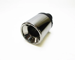 Универсальная насадка на глушитель MG-Race одинарная, прямая, с рюмкой, диаметр выхода 100мм фото
