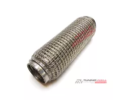 Гофра глушителя трехслойная усиленная (wire mesh) Hydra Style (кольчуга) длина 250мм, диаметр трубы 50мм