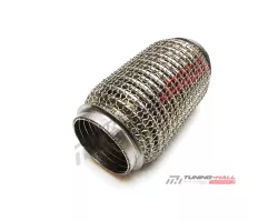 Гофра глушителя трехслойная усиленная (wire mesh) Hydra Style (кольчуга) длина 150мм, диаметр трубы 55мм
