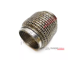 Гофра глушителя трехслойная усиленная (wire mesh) Hydra Style (кольчуга) длина 120мм, диаметр трубы 60мм