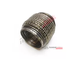 Гофра глушителя трехслойная усиленная (wire mesh) Hydra Style (кольчуга) длина 100мм, диаметр трубы 76мм
