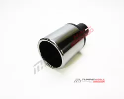 Универсальная насадка на глушитель MG-Race одинарная, прямая, пустая, диаметр выхода 90мм