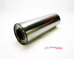 Универсальный резонатор прямоточный MG-Race длина 300мм, диаметр 100мм, диаметр трубы 57мм