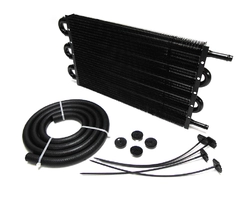 Масляный радиатор охлаждения АКПП 390x190x19мм черный фото