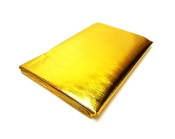 Термоэкран для впуска алюминизированный, самоклеящийся золотой  120*100см фото