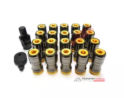 Комплект колесных гаек Volks M12x1.25 под титан золотые