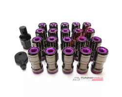Комплект колесных гаек Volks M12x1.25 под титан фиолетовые