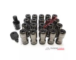 Комплект колесных гаек Volks M12x1.5 под титан черные