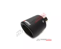 Универсальная насадка на глушитель Akrapovic одинарная, скошенная, пустая, диаметр выхода 102мм
