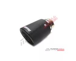 Универсальная насадка на глушитель Akrapovic одинарная, скошенная, пустая, диаметр выхода 89мм