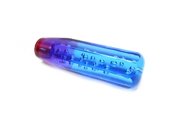 Ручка КПП JDM 150мм, синий-красный с гранями фото