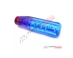 Ручка КПП JDM 150мм, синий-красный с гранями