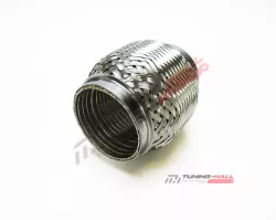 Гофра глушителя усиленная трехслойная (interlock) MG-Race длина 100мм, диаметр трубы 60мм