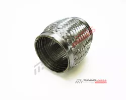 Гофра глушителя усиленная трехслойная (interlock) MG-Race длина 100мм, диаметр трубы 75мм
