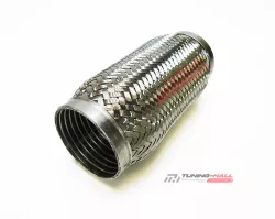 Гофра глушителя усиленная трехслойная (interlock) MG-Race длина 200мм, диаметр трубы 75мм