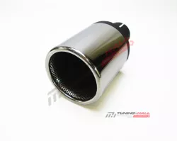 Универсальная насадка на глушитель MG-Race одинарная, прямая, с перфорацией, диаметр выхода 100мм