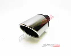 Универсальная насадка на глушитель MG-Race одинарная, скошенная, пустая, диаметр выхода 100мм