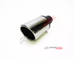 Универсальная насадка на глушитель MG-Race одинарная, скошенная, пустая, диаметр выхода 90мм