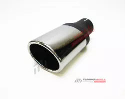 Универсальная насадка на глушитель MG-Race одинарная, прямая, пустая, диаметр выхода 95x65мм
