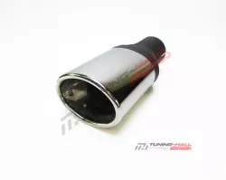 Универсальная насадка на глушитель MG-Race одинарная, прямая, с рюмкой, диаметр выхода 95x65мм