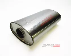 Универсальный резонатор прямоточный MG-Race длина 300мм, диаметр 170x105мм, диаметр трубы 52мм