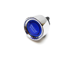 Кнопка старт-стоп (пуск-стоп) с синей подсветкой фото