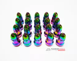 Комплект колесных гаек "Пули" M12x1.25 радужный хром