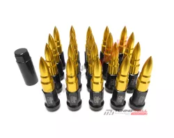 Комплект колесных гаек Bullet nut M12x1.5 золотые