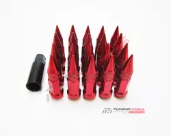 Комплект колесных гаек "Пики" М12х1.25 красные