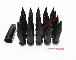 Комплект колесных гаек "Пики" М12х1.5 черные