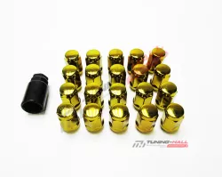 Комплект колесных гаек M12x1.5 золотые
