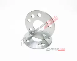 Колесные проставки сквозные PCD 4х100/5x100 ЦО 56.1 толщина 5мм (Silver)