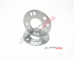 Колесные проставки сквозные PCD 4х114.3/5x114.3 ЦО 67.1 толщина 5мм (5SP45114.3-67.1 Silver)