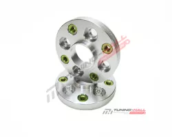 Колесные проставки-адаптеры переходные PCD с 4х100 ЦО 60.1 на 4х114.3 ЦО 60.1 толщина 20мм футорки M12*1.5 (20SP4100/4114.3-60.1(FUT12x1.5) Step Silver,)