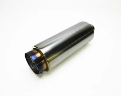 Спортивный прямоточный глушитель (бочка) ProSport Bullet с приглушением звука диаметр входа 58мм фото