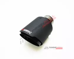 Универсальная насадка на глушитель Akrapovic одинарная, скошенная, пустая, диаметр выхода 102мм
