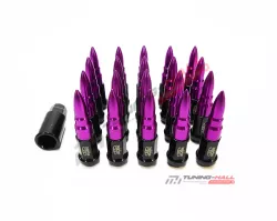 Комплект колесных гаек Bullet nut M12x1.5 фиолетовые