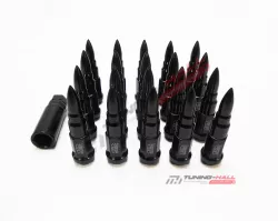Комплект колесных гаек Bullet nut M12x1.5 черные