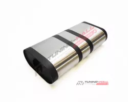 Универсальный глушитель с камерой MG-Race длина 460мм, диаметр 220x120мм, диаметр трубы 63мм