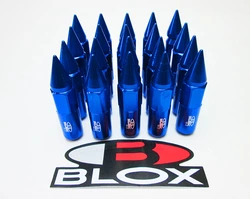 Комплект колесных гаек Blox nut M12x1.25 синие фото