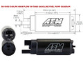 Насос топливный погружной AEM 50-1000 340л/ч