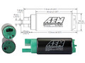 Насос топливный погружной AEM 50-1200 с керамической крыльчаткой 340л/ч